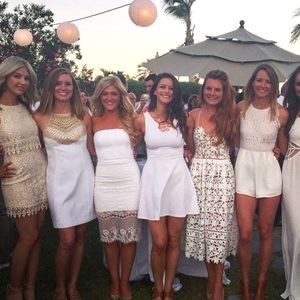 White cocktail Dress size 2